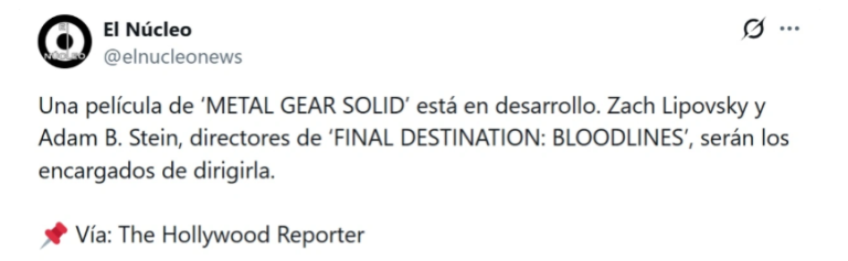 Metal Gear Solid news